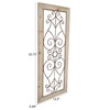Hastings Home Hastings Home Metal and Wood Wall Hanging Panel 623672QCK